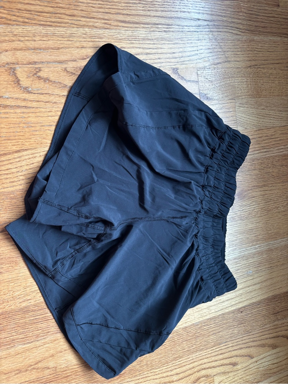 lululemon athletica track that Black Women's Athletic Shorts - Elastic Waist